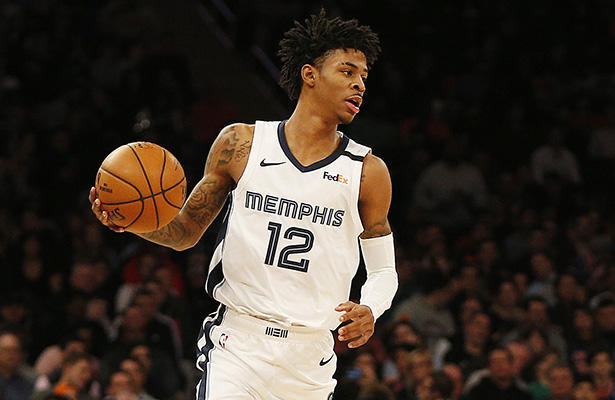  莫兰特闪电突破灰熊击败湖人终结其十连胜